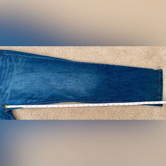 Kut from the Kloth Women’s Dark Blue Mid Rise Straight Jeans Size 14 - Picture 8 of 13